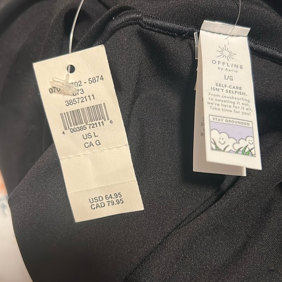 🆕OFFLINE Aerie Real Me High Waisted Crossover Flare Legging Sz Lg NWT - Picture 6 of 8